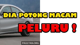 DIA POTONG MACAM PELURU !