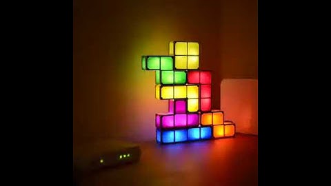Tetris Night Light Puzzle Stacking