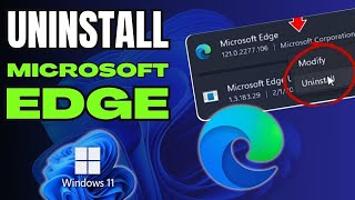 how to uninstall microsoft edge in windows 11/10 (without any third party tool)