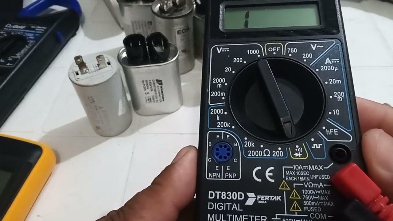 como testa capacitor sem capacimetro testa com multímetro comum 