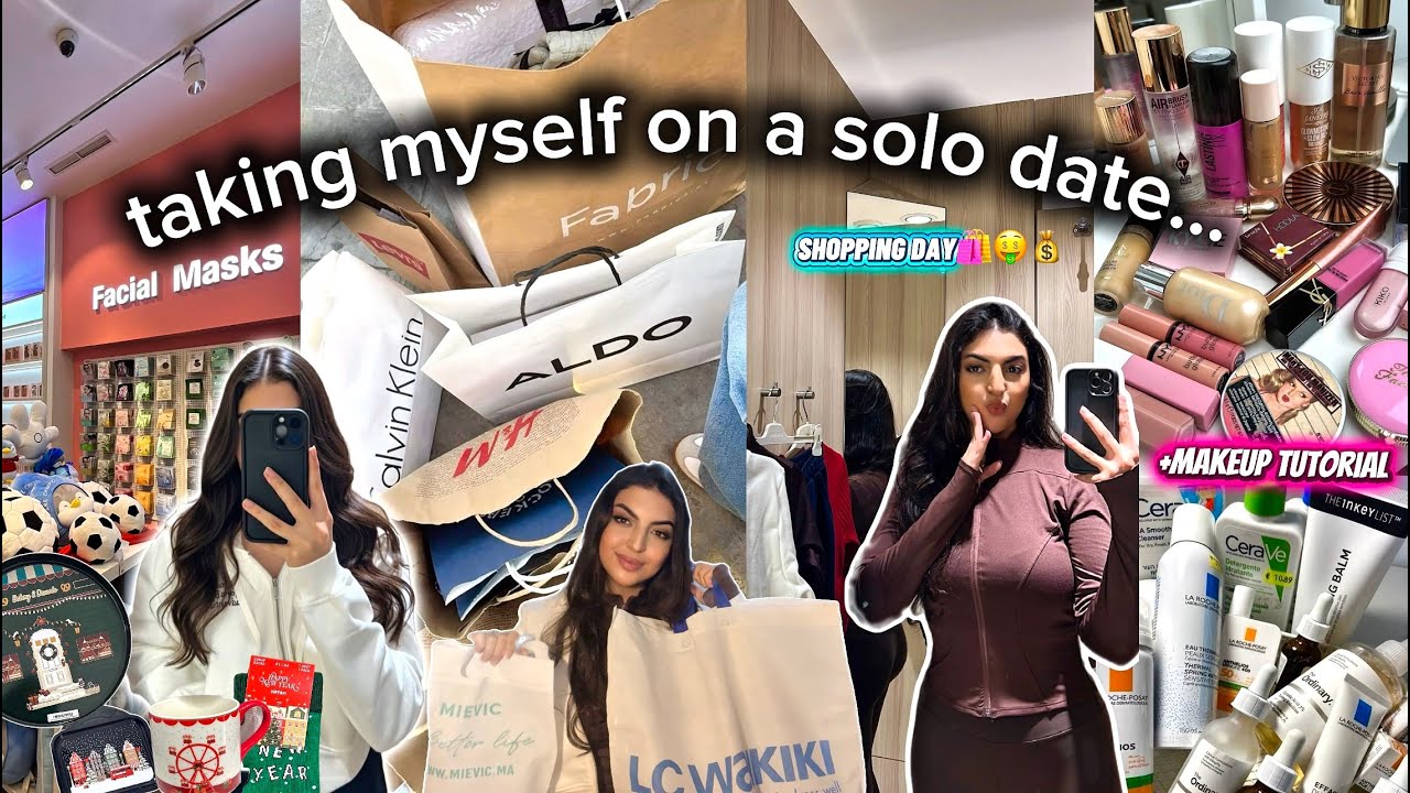 SHOP WITH ME, MAKEUP, CLOTHING, SKIN CARE+HAUL🛍️🤑💘|خسرت فلووسي على راسي😮‍💨💸