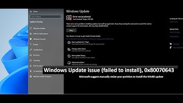 Windows 10 Error 0x80070643 (KB5034441 Failed to install) | Troubleshoot windows update error 2024