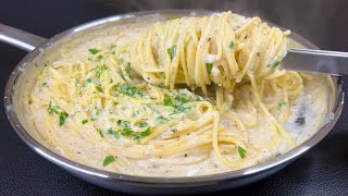 10 minute miracle: The perfect creamy pasta! Best recipe for quick and delicious cooking! 🕒🍝