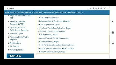 List of Haryana Polytechnic colleges for diploma admission in hindi