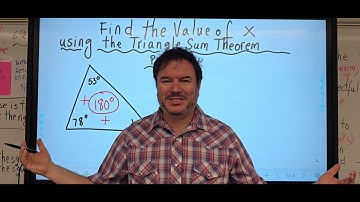 TRIANGLE INTERIOR ANGLES - Problem 1 (Finding the Value of X)