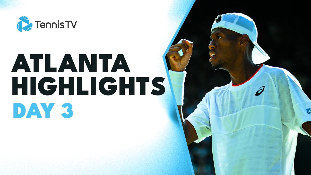 ⁣Eubanks vs Nakashima EPIC; De Minaur, Kokkinakis, Nishioka in Action | Atlanta 2023 Day 3 Highlights