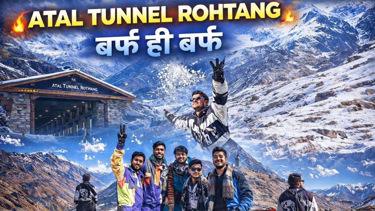 Vlog 6 | Visiting Atal tunnel | At the end बर्फ मिल ही गई | MANALI SERIES 