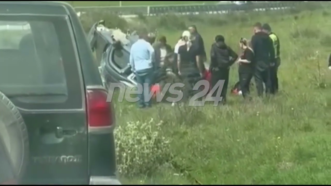 Aksident në Gjorm të Vlorës/ Makina del nga rruga, 3 të plagosur, mes tyre fëmijë.Pamjet e para