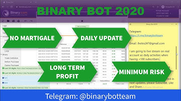 Binary.com | Binary Bot 2020 | Daily Update | No Martingale