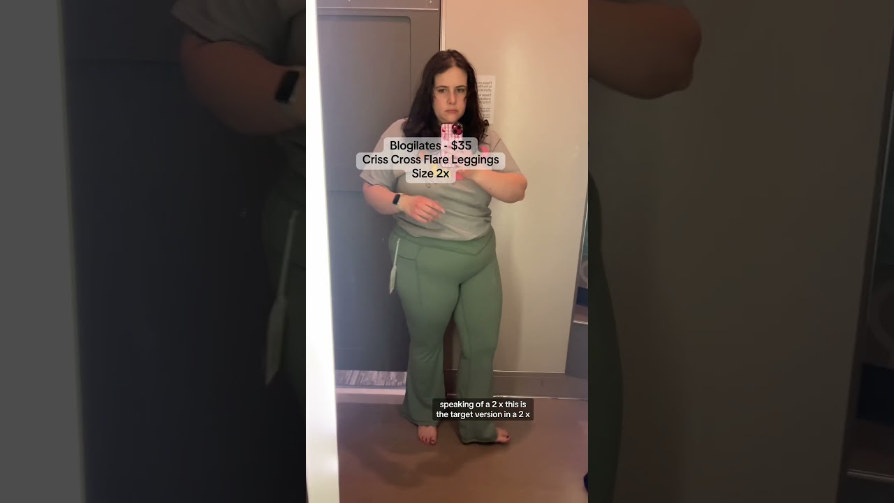 Blogilates x Target plus size fitting room try on #curvyblogger #targetfinds #blogilates