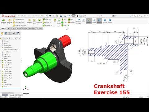 Solidworks Crankshaft Exercise 155