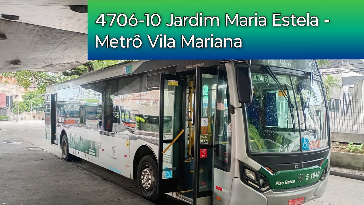 4706-10 Jardim Maria Estela - Metrô Vila Mariana. Trajeto da Linha.
