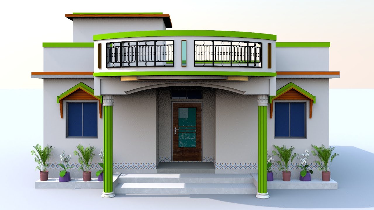 3 bedrooms beautiful village house plan by @prem'shomeplan | budget