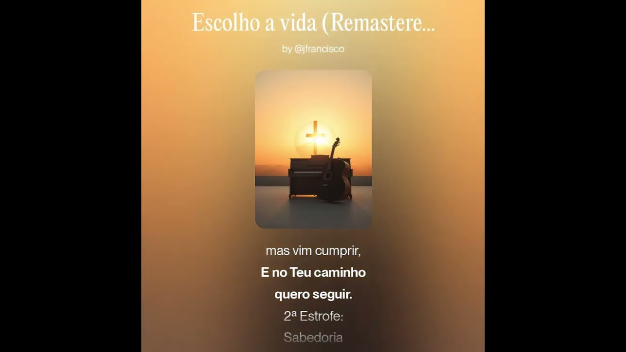 Escolho a Vida – Canção inspirada nas leituras do VI Domingo do Tempo Comum (Ano A)