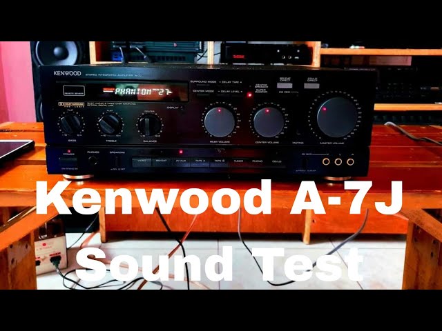 Kenwood A - 7J Intigrated Amplifer - YouTube