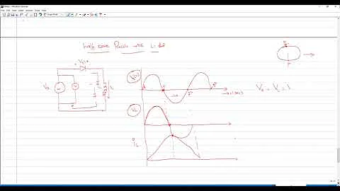 Single Phase Halfwave Rectifier with Inductive Load- Video-11
