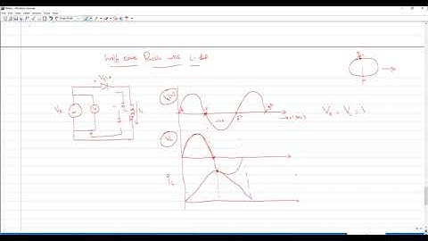 Single Phase Halfwave Rectifier with Inductive Load- Video-11