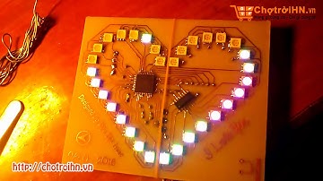 Led Trái Tim RGB Dán (8x10cm) || Linh kiện điện tử 3M