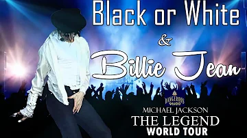 Michael Jackson - Black or White | Billie jean - The Legend World Tour [FANMADE]