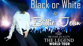 Video thumbnail of "Michael Jackson - Black or White | Billie jean - The Legend World Tour [FANMADE]"