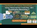Solving System of Linear Equations | Matrix Inversion Method | Cramer Rule | | QR 2