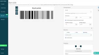 Bulk barcode printing from a catalog