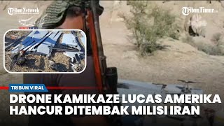 Puingnya Dipamerkan, Milisi Basij Iran Ngaku Tembak Drone Kamikaze AS