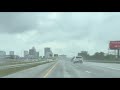 Rain coming down in downtown Louisville this afternoon