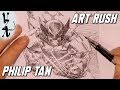 Artrush   philip tan drawing wolverine