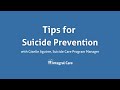 Tips for Suicide Prevention (English)