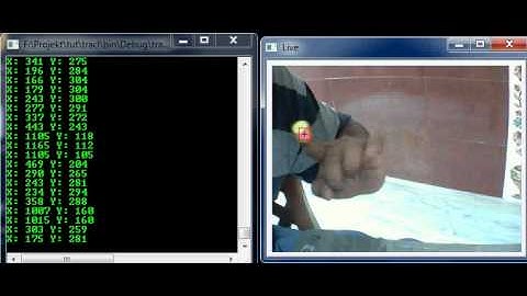 Detecing colored blobs and tracking its position using OpenCV