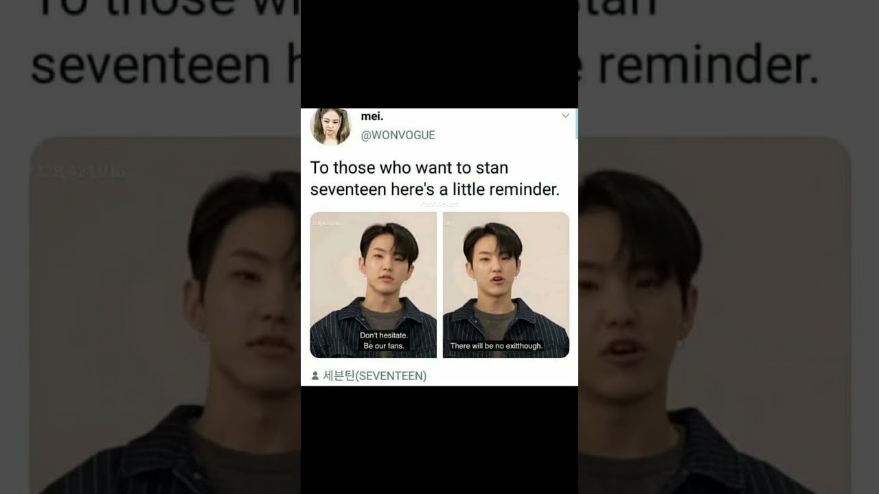 YOU ALL BE CARATS YOURE SEVENTEEN 