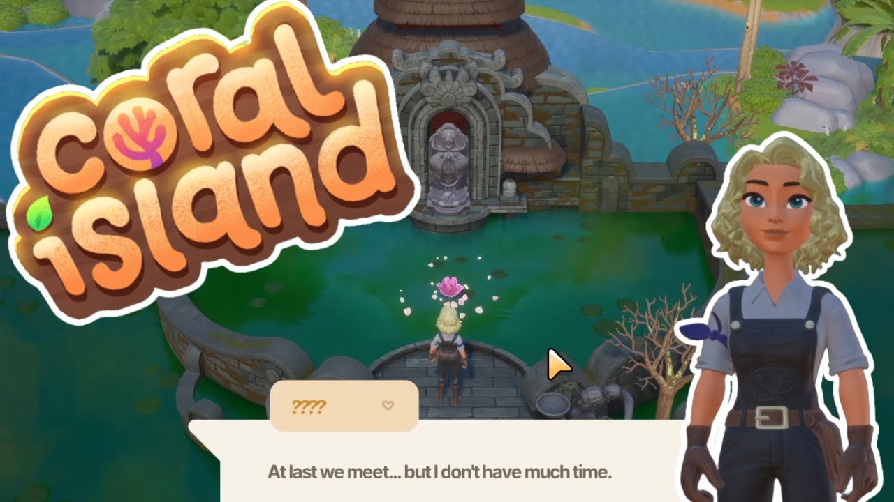 🌿 Coral Island 🌿 Unlocking fast travel 😬 first lake temple offering.🌟