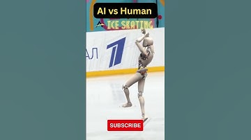 Robot FIGURE SKATING | AI vs Human | Robot vs Human #shorts #airobot #airobotics #robots 🤖⚡️😎
