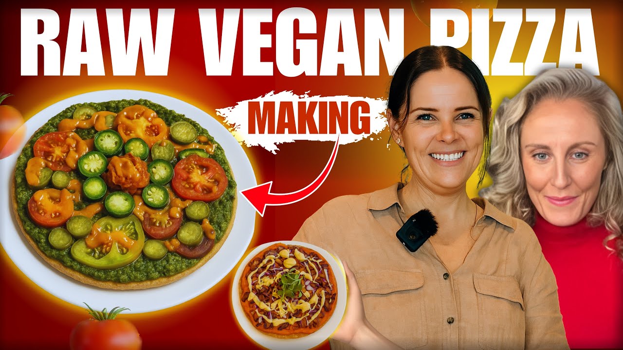 Making Delicious RAW VEGAN PIZZA at Home 🍕 | With a Certified Naturopath