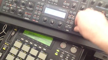 Akai mpc1000 virus ti2 live rec session 3