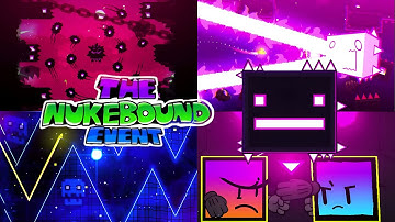 "The Nukebound Event" Complete (All Coins) Geometry Dash 2.2 [All Levels]