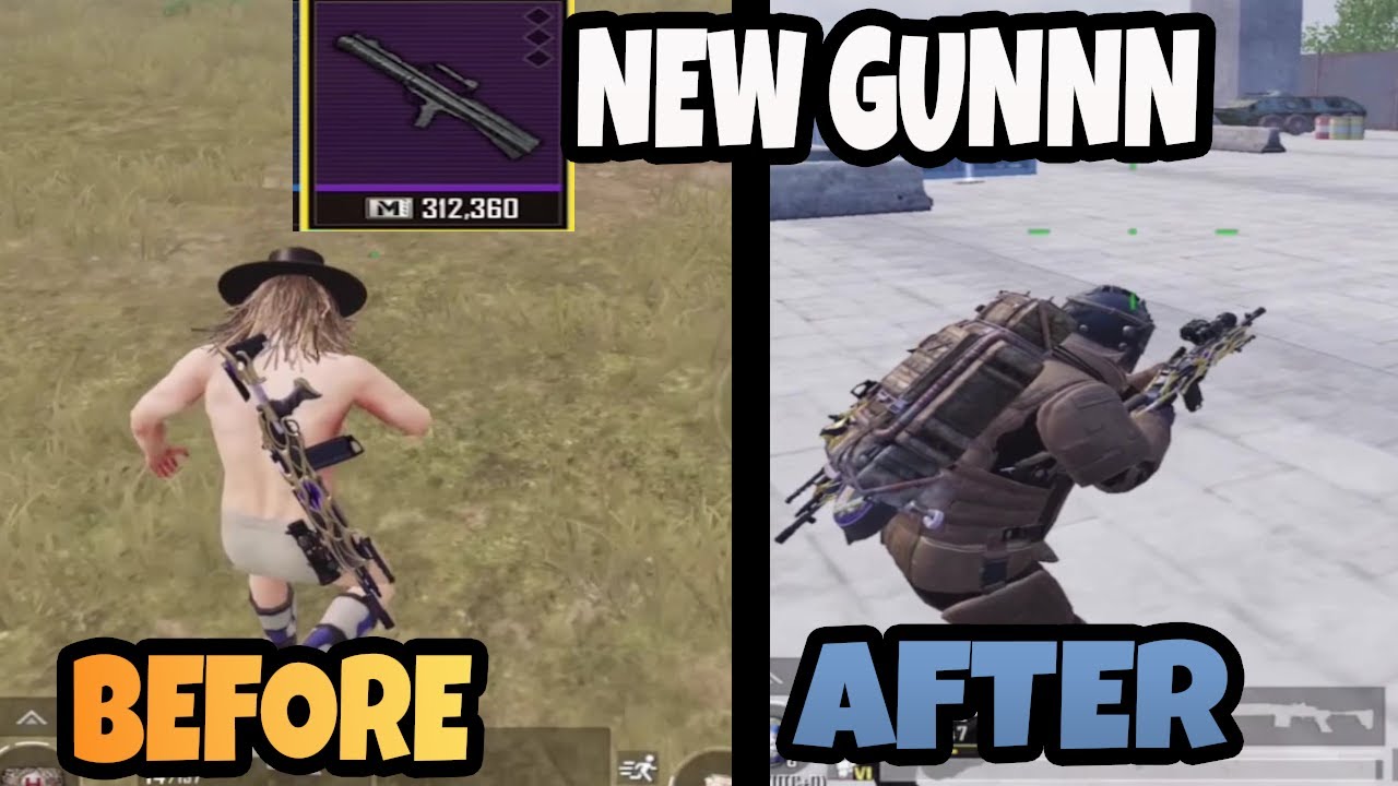 NEW GUN  – BEFORE & AFTER – PUBG METRO ROYALE CHAPTER 10