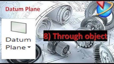 1.3 How to create datum plane using through object. #datumplane #design