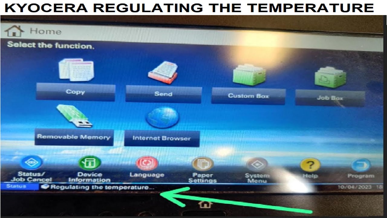 Kyocera Regulating The Temperature