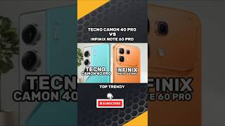 Tecno Camon 40 Pro vs Infinix Note 60 Pro | TOP TRENDY