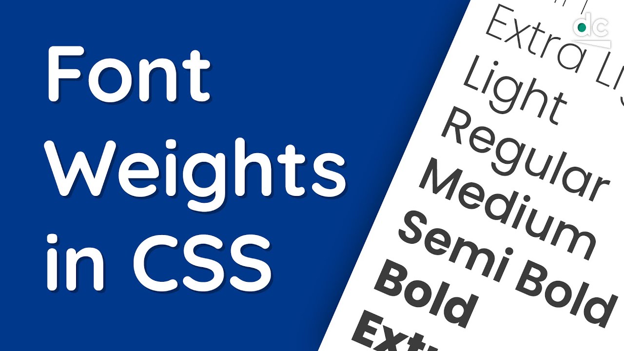If You're a Web Dev, You Should Know This... Font Weights Explained in