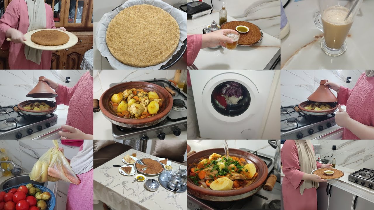 روتين يومي نهار تمارة وتقدية وجري عليا نجري طاجين بالخضر👌 عليك كوتي كايبرد القلب ❤️ 