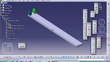 Knowledge, Two Blocks Moving, Catia "Sketch" Based Laws, Nader G. Zamani