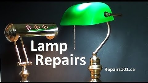 Lamp Repairs - How to Rewire, Switch Replacement & Underwriter