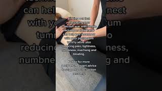 How do I get rid of my C-section pain and overhang? Scar massage! Follow for more #csectionrecovery
