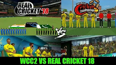 WCC2  VS REAL CRICKET  18 NEW UPDATE  COMPARISON || WHO IS THE WINNER ??