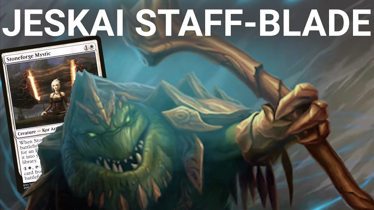 TELL ME A STORY! Legacy Jeskai StaffBlade. Staff of the Storyteller