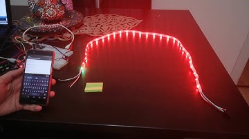cep telefonu bluetooth kontrollü ws2812 şerit led kontrolü