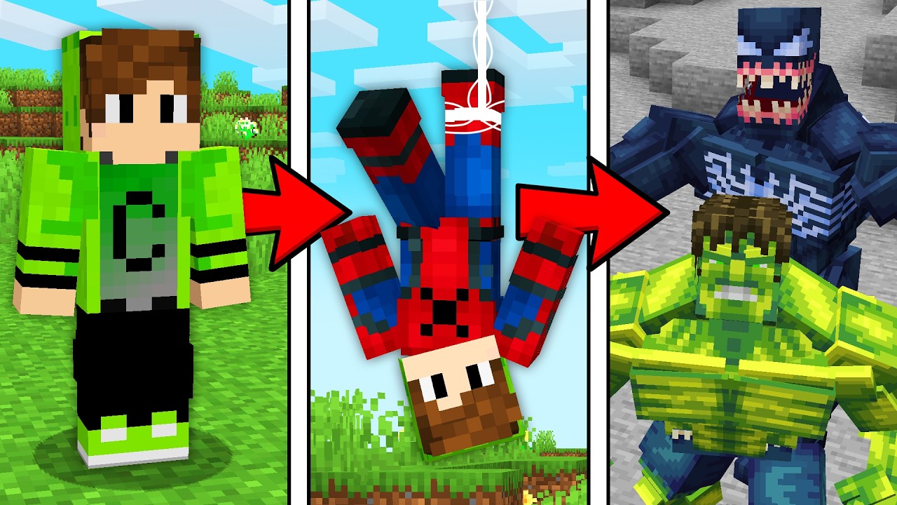 A CADA MINUTO VIRO UM SUPER-HEROÍ no Minecraft!